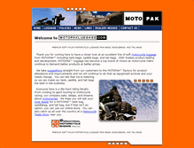 Tablet Screenshot of motopakluggage.com